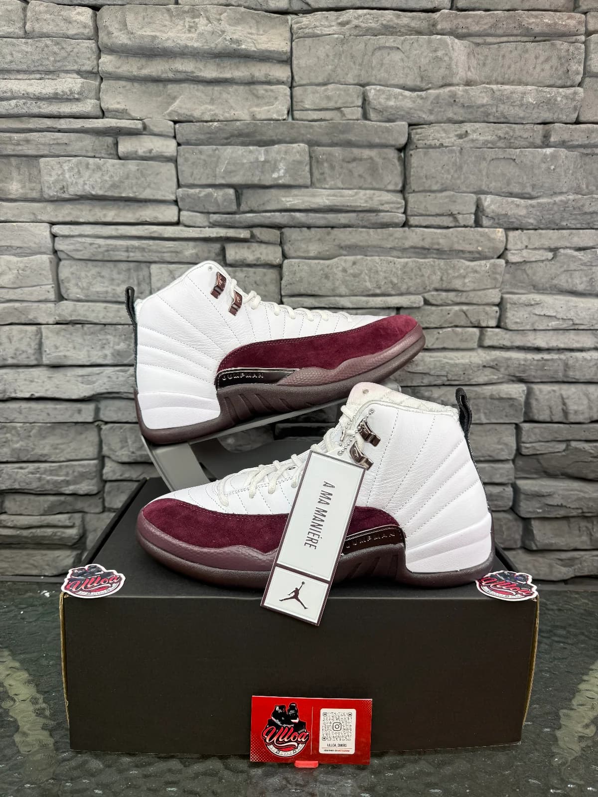 jordan retro 12 x a ma maniere “white”