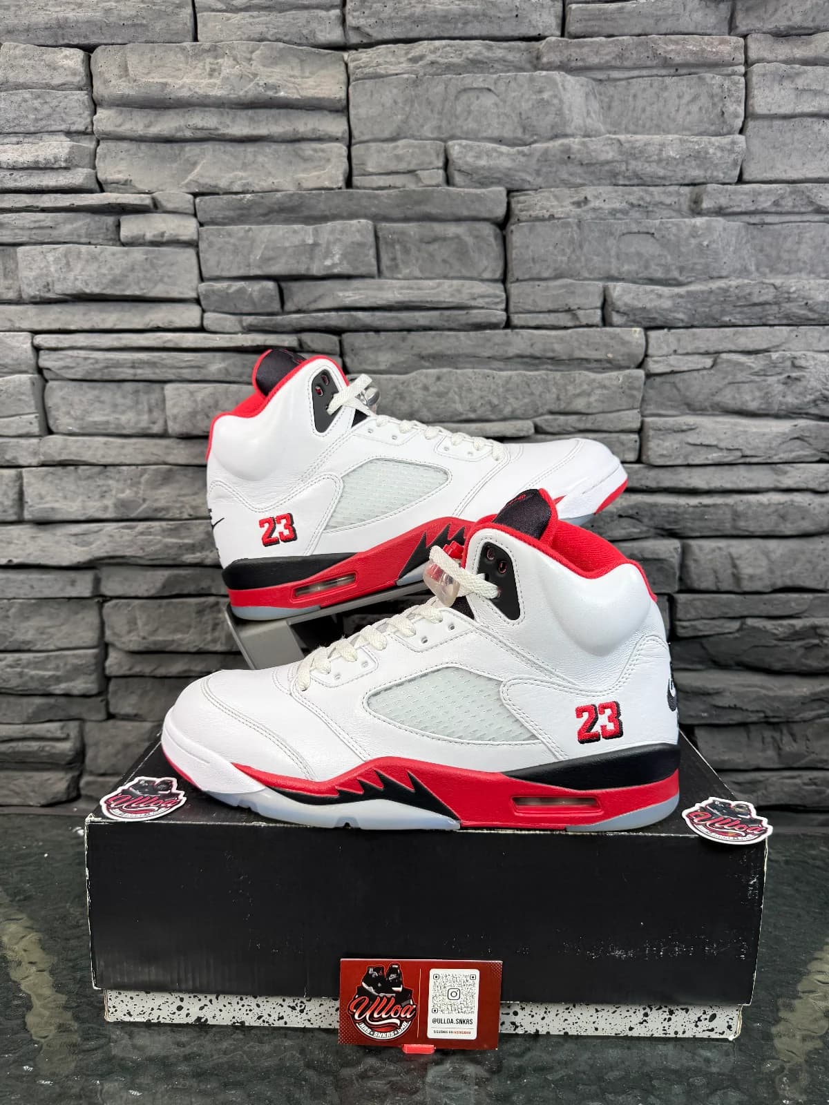 jordan retro 5 “fire red”