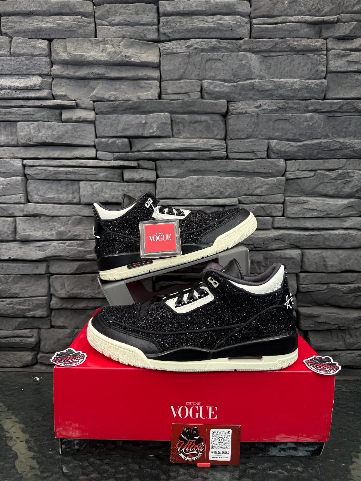jordan retro 3 x Vogue “black”